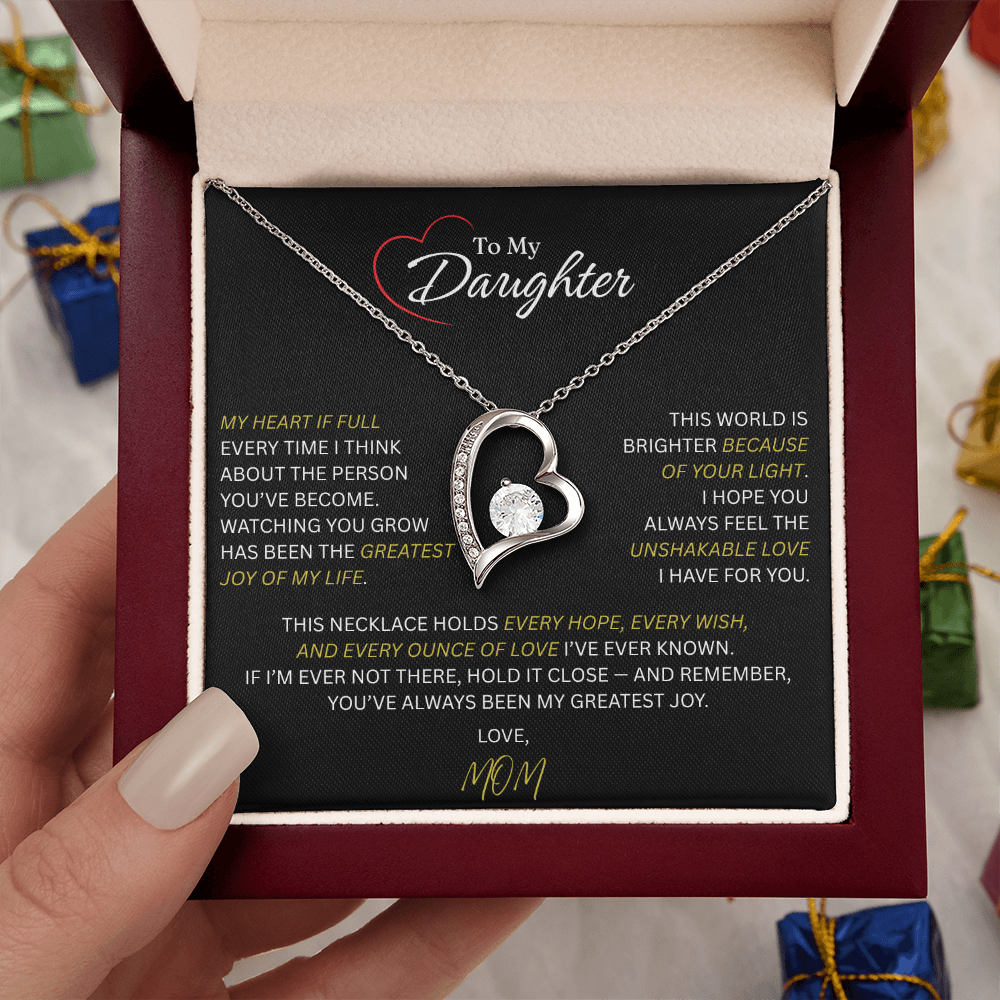 Beautiful Gift for Daughter From Mom: "The Unshakeable Love" Necklace