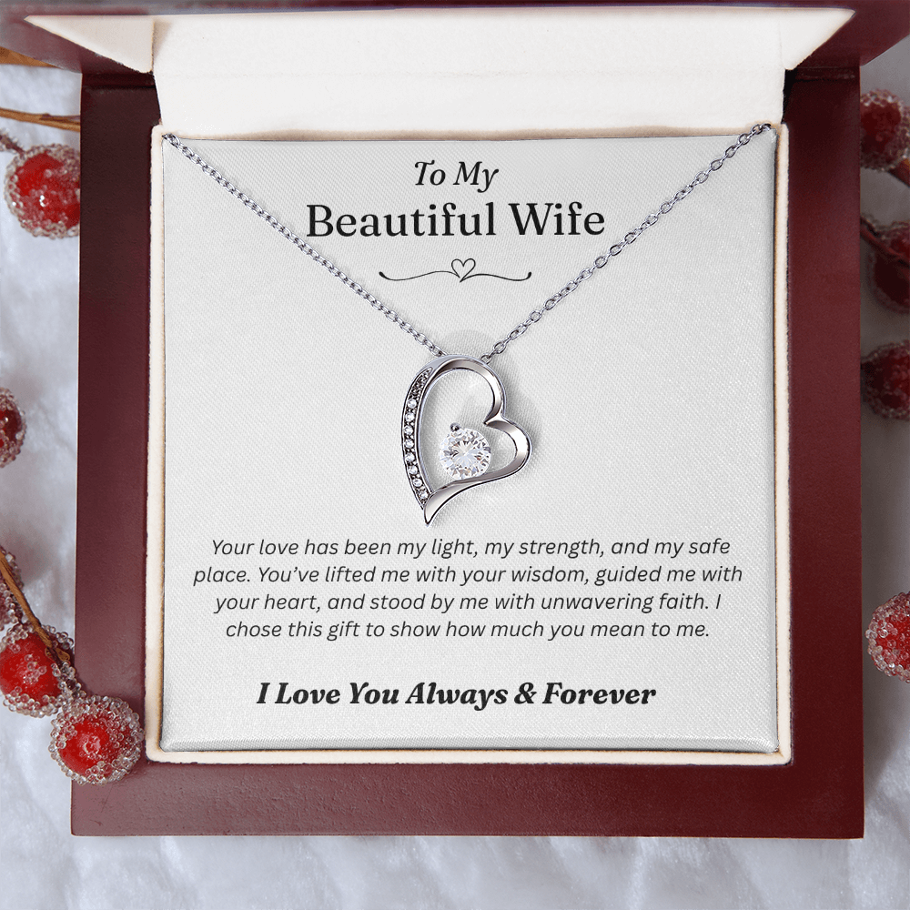 To My Wife - Forever Love Gold Necklace