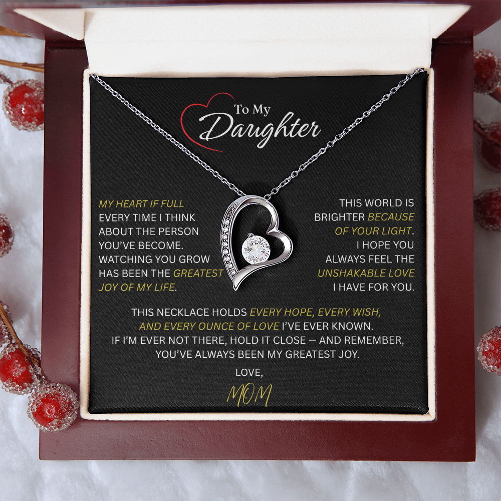Beautiful Gift for Daughter From Mom: "The Unshakeable Love" Necklace