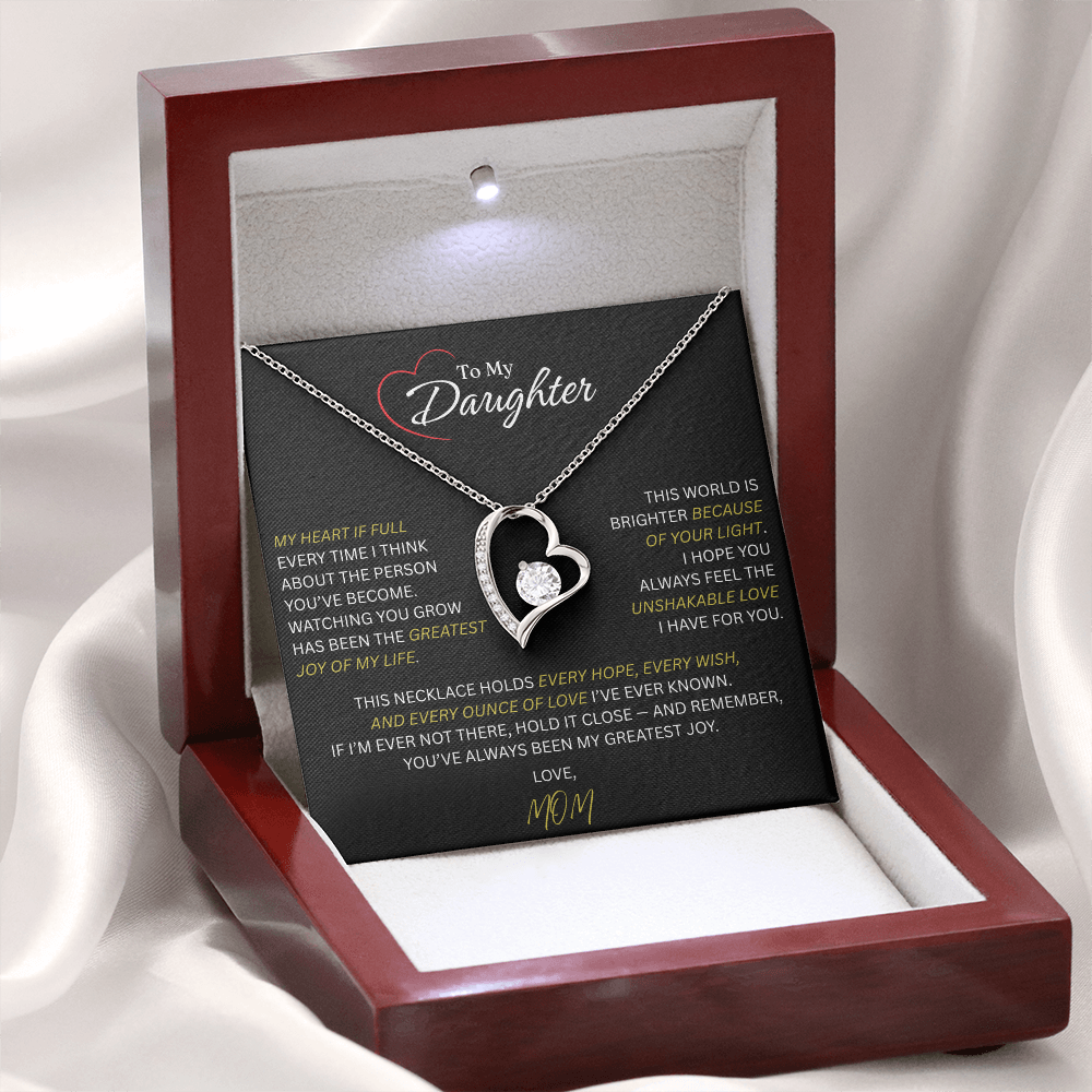 Beautiful Gift for Daughter From Mom: "The Unshakeable Love" Necklace