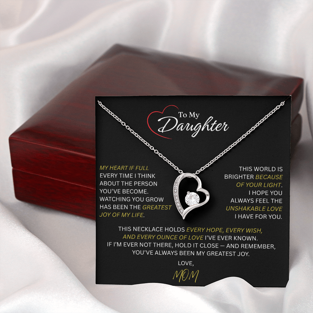 Beautiful Gift for Daughter From Mom: "The Unshakeable Love" Necklace