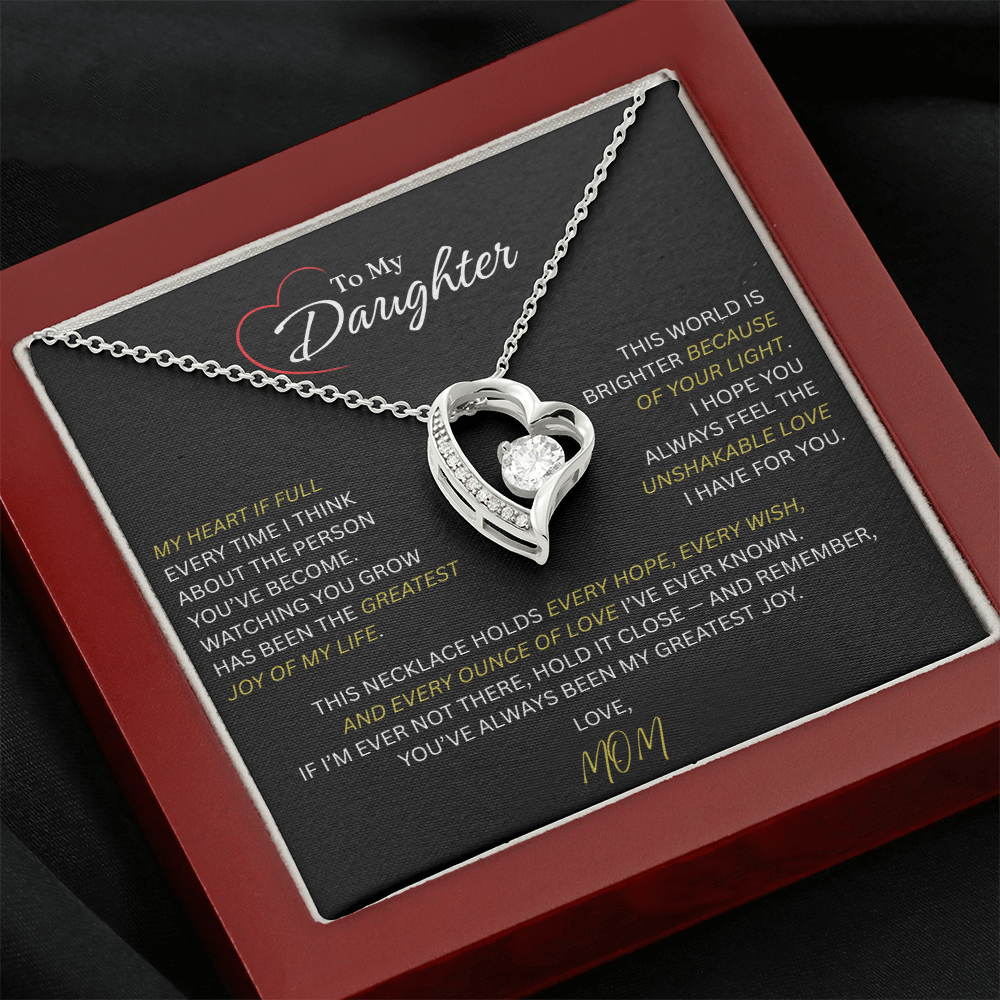Beautiful Gift for Daughter From Mom: "The Unshakeable Love" Necklace