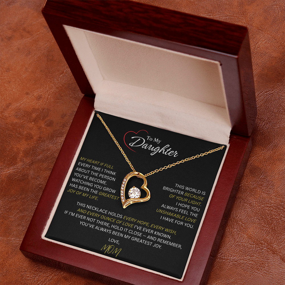Beautiful Gift for Daughter From Mom: "The Unshakeable Love" Necklace