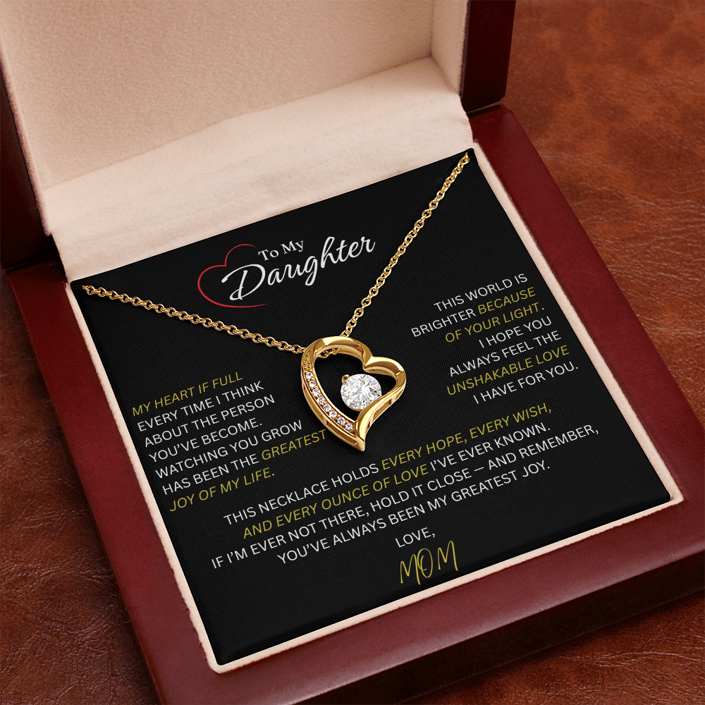 Beautiful Gift for Daughter From Mom: "The Unshakeable Love" Necklace