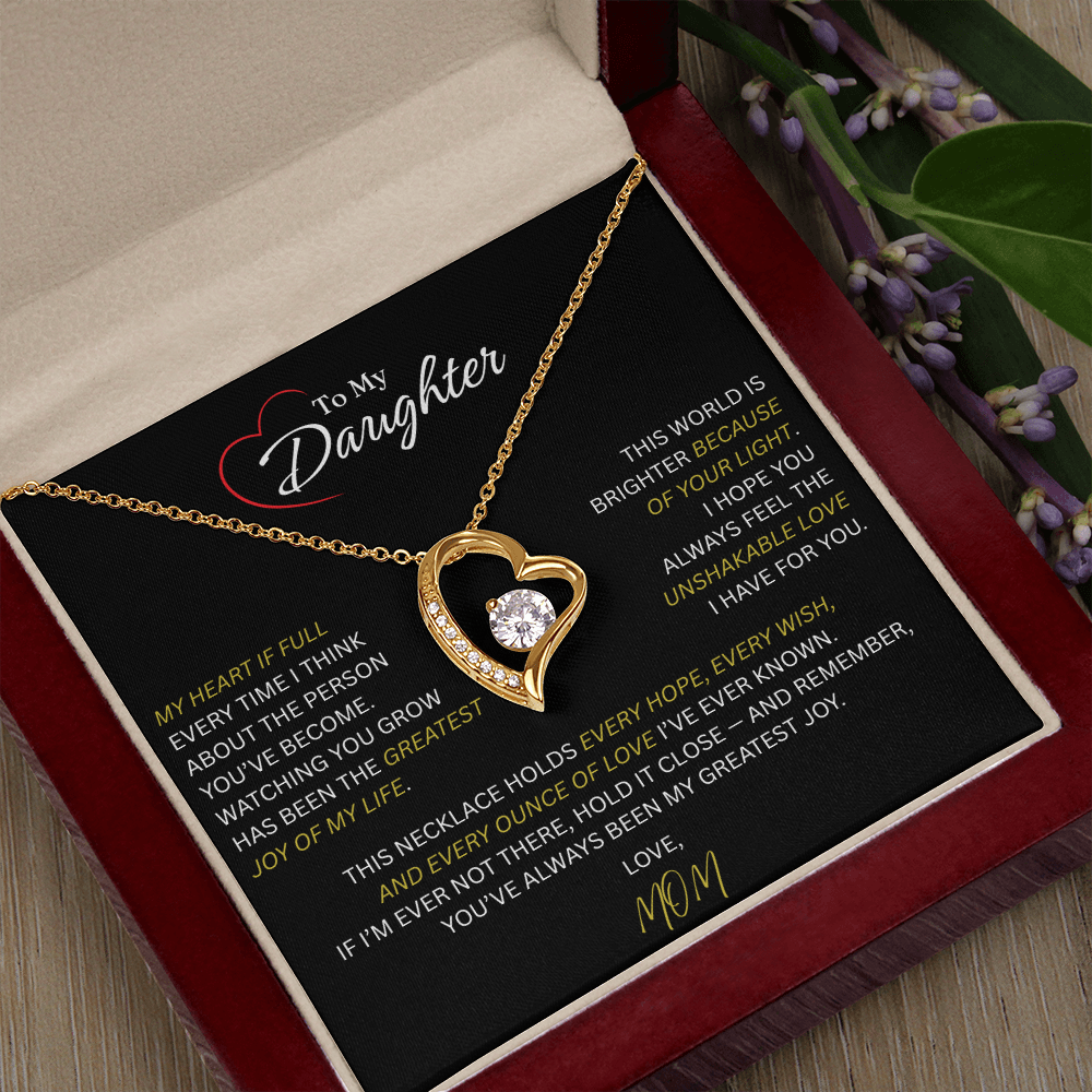 Beautiful Gift for Daughter From Mom: "The Unshakeable Love" Necklace