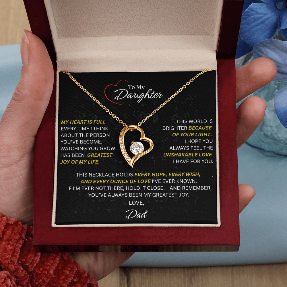 Beautiful Gift for Daughter From Dad: "The Unshakeable Love" Necklace