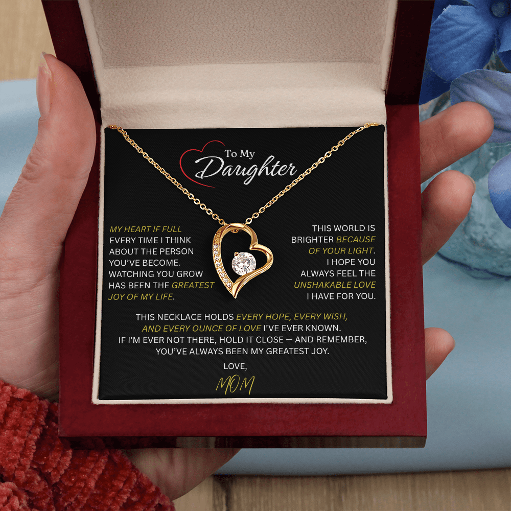 Beautiful Gift for Daughter From Mom: "The Unshakeable Love" Necklace