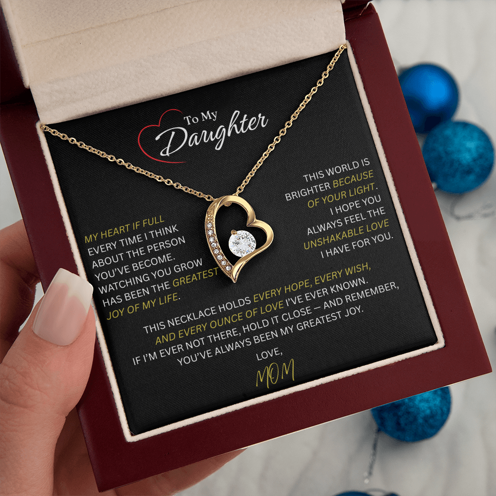 Beautiful Gift for Daughter From Mom: "The Unshakeable Love" Necklace
