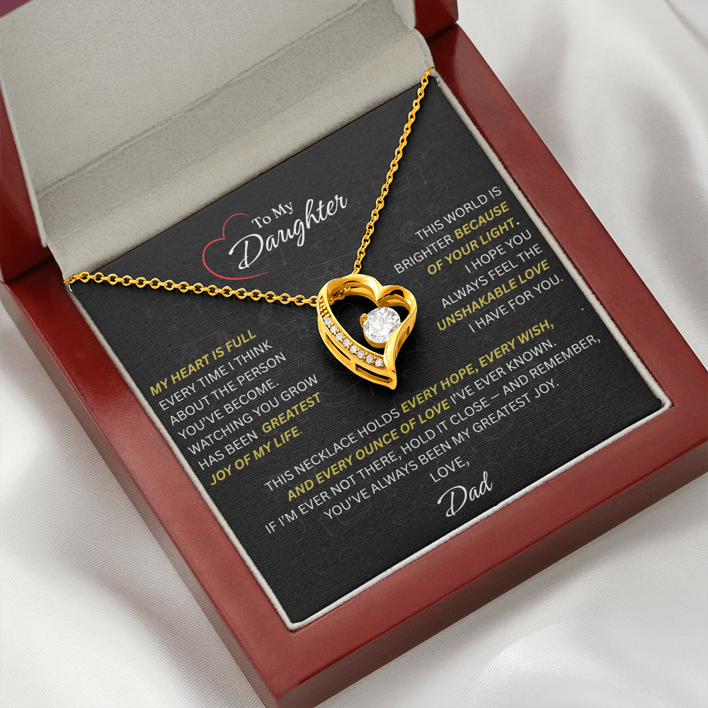 Beautiful Gift for Daughter From Dad: "The Unshakeable Love" Necklace