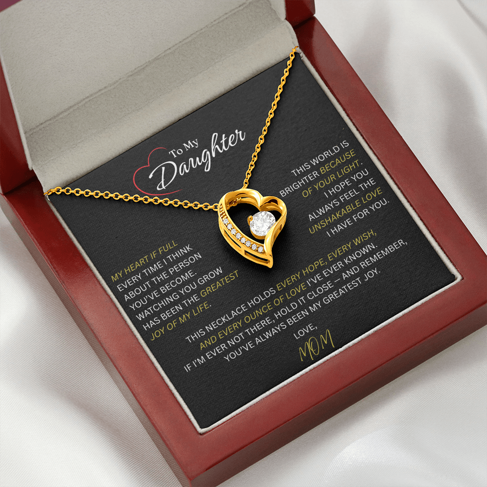 Beautiful Gift for Daughter From Mom: "The Unshakeable Love" Necklace