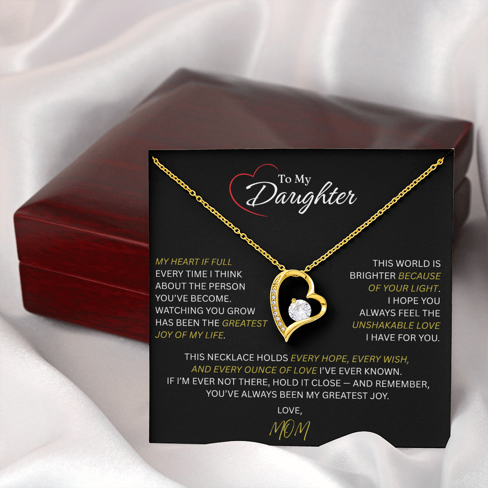 Beautiful Gift for Daughter From Mom: "The Unshakeable Love" Necklace