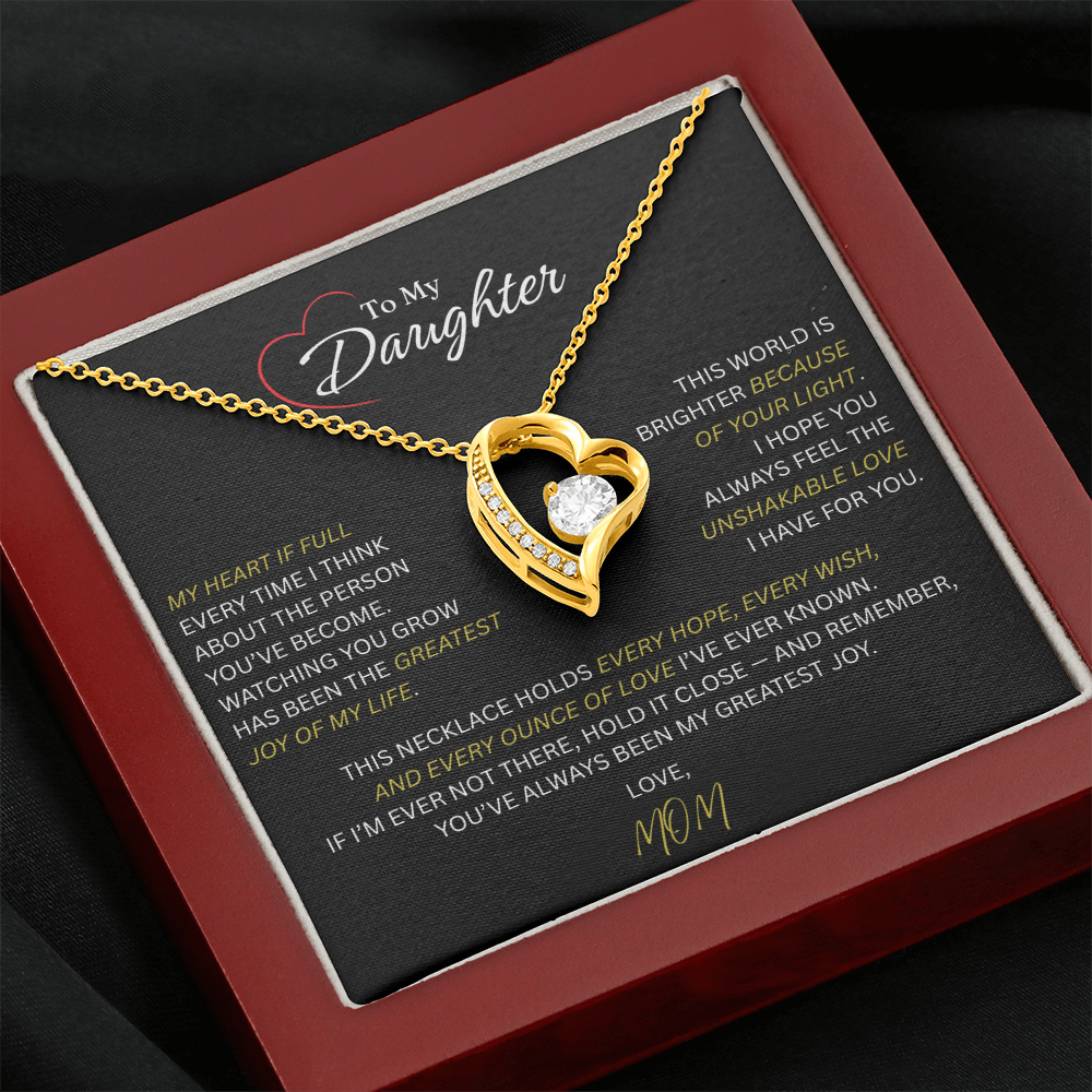 Beautiful Gift for Daughter From Mom: "The Unshakeable Love" Necklace