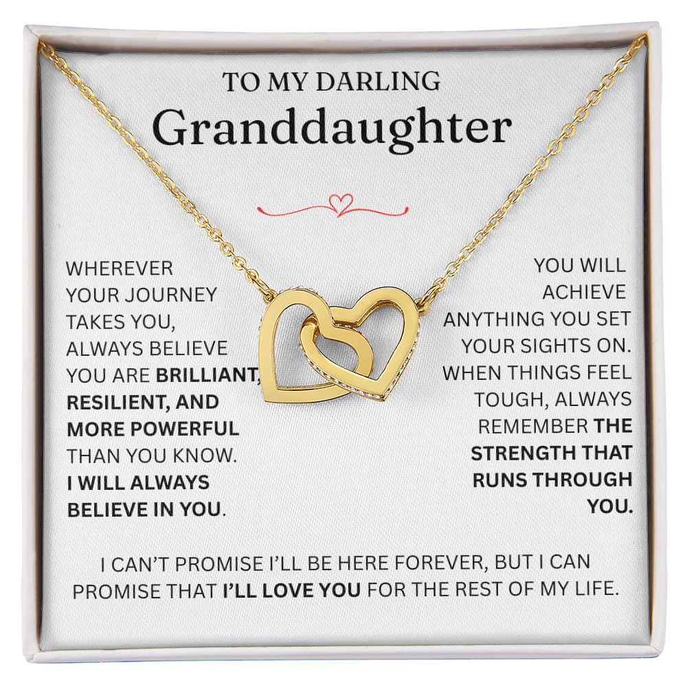 For Granddaughter - Interlocking Hearts