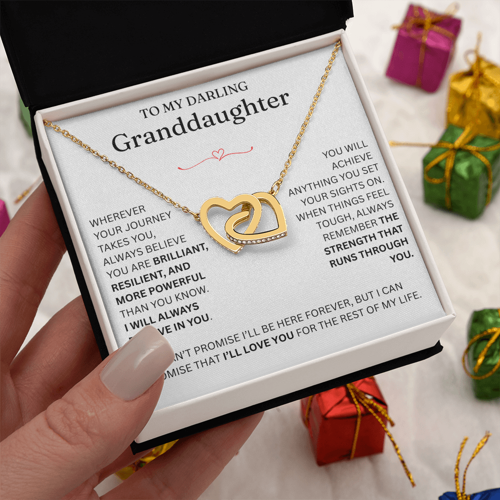 For Granddaughter - Interlocking Hearts
