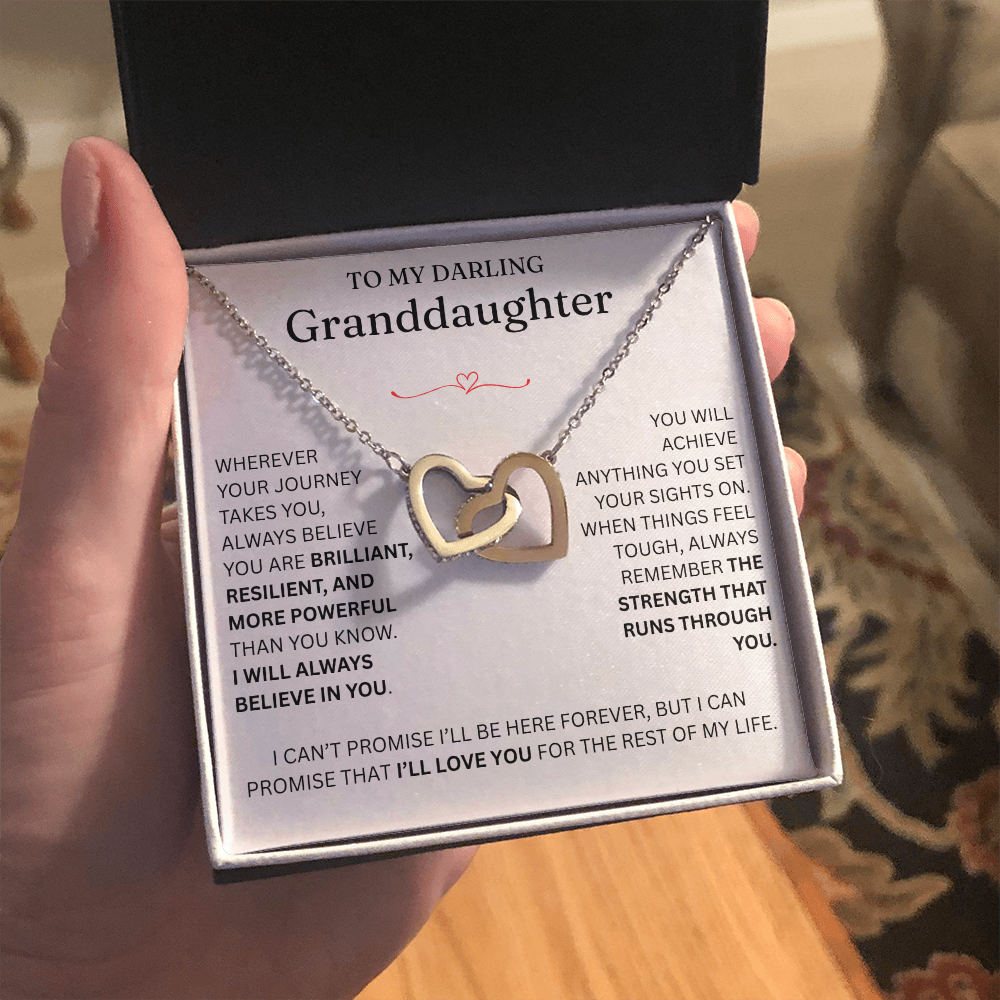 For Granddaughter - Interlocking Hearts