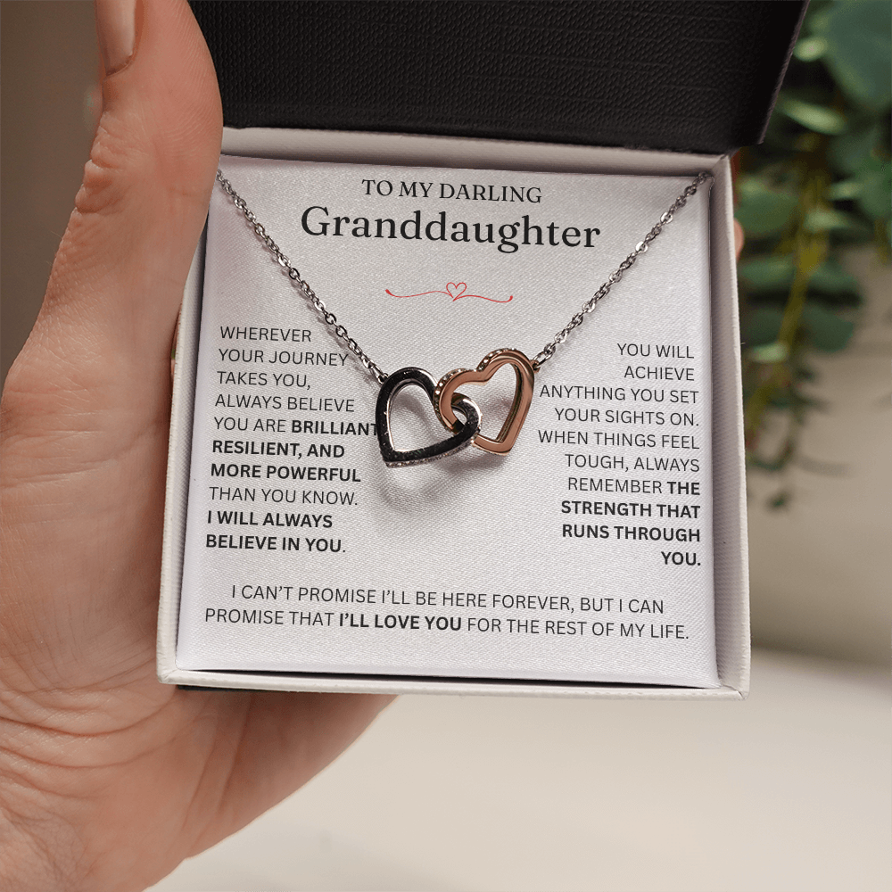 For Granddaughter - Interlocking Hearts