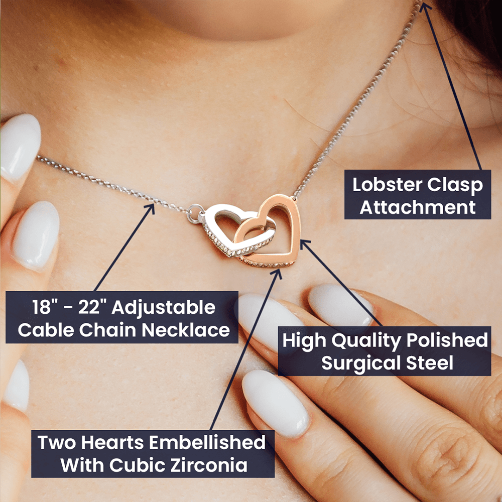 For Granddaughter - Interlocking Hearts