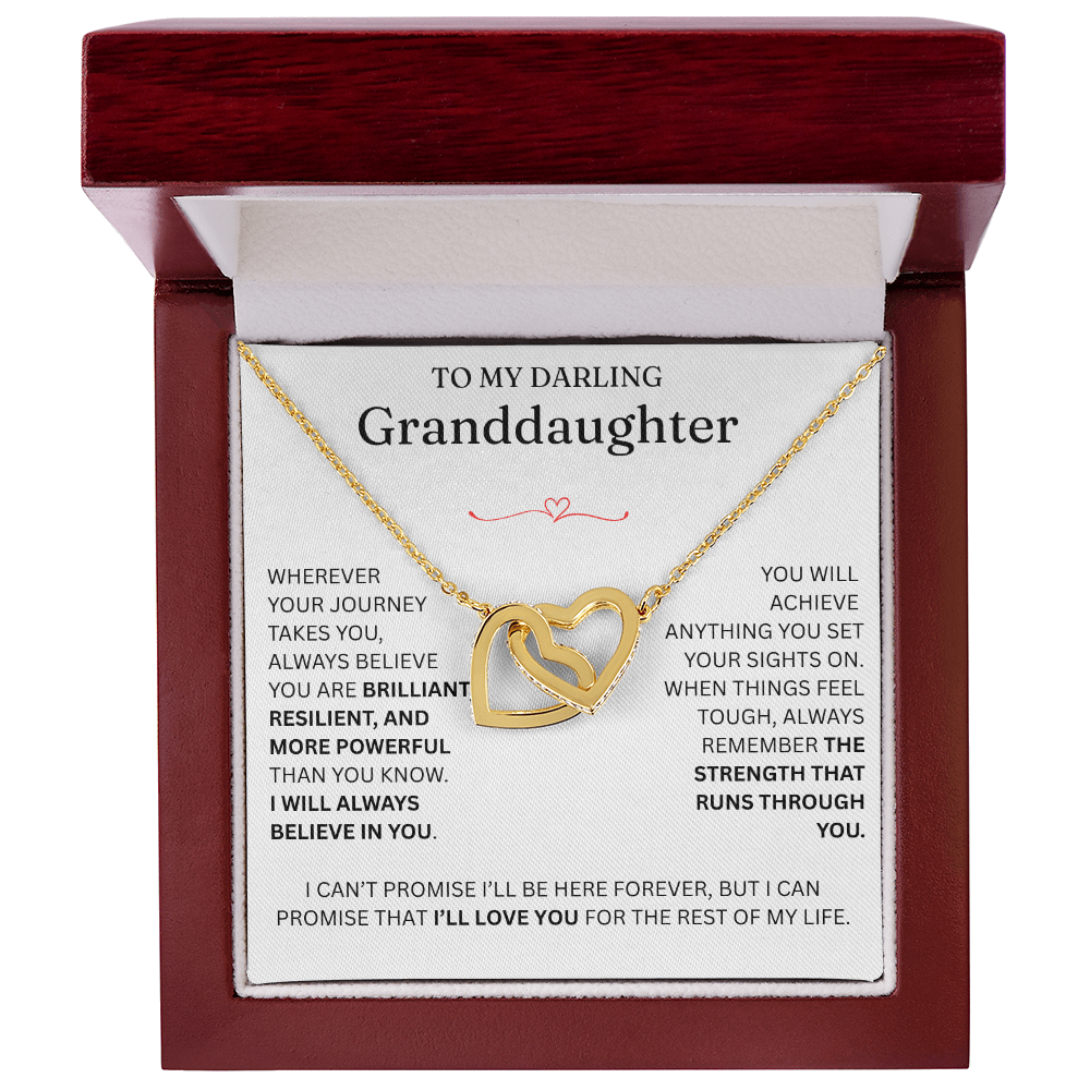 For Granddaughter - Interlocking Hearts