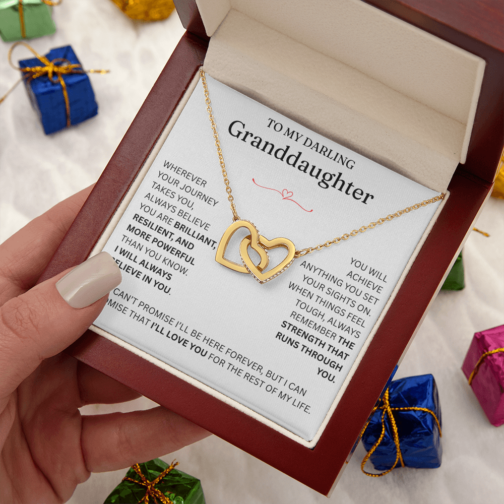 For Granddaughter - Interlocking Hearts