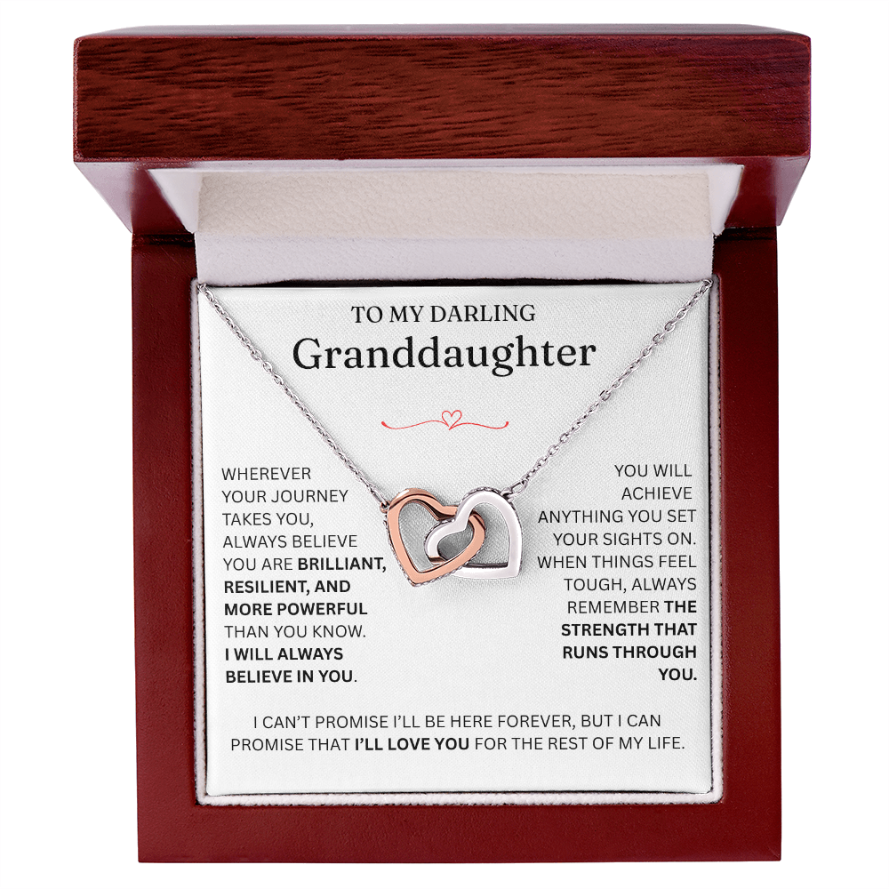 For Granddaughter - Interlocking Hearts