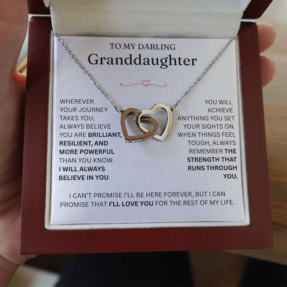 For Granddaughter - Interlocking Hearts