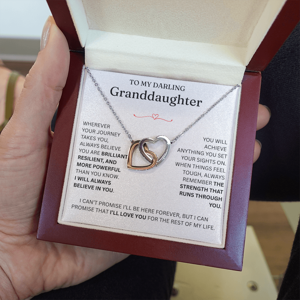 For Granddaughter - Interlocking Hearts