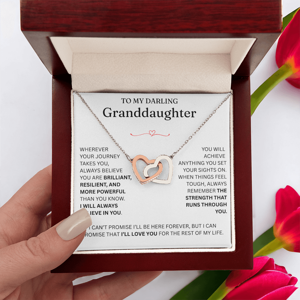For Granddaughter - Interlocking Hearts