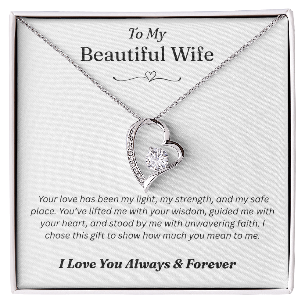To My Wife - Forever Love Gold Necklace