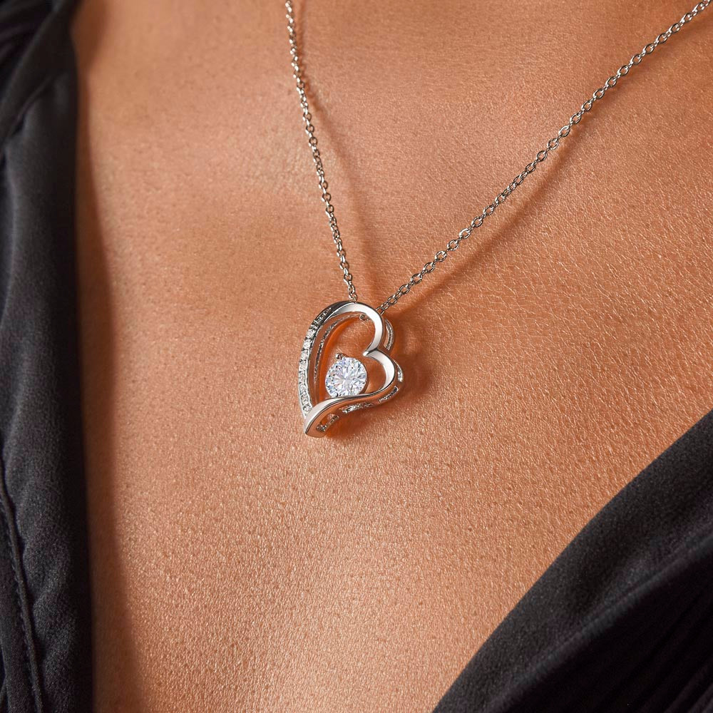 To My Wife - I Love You Now & Forever Necklace Gift Set