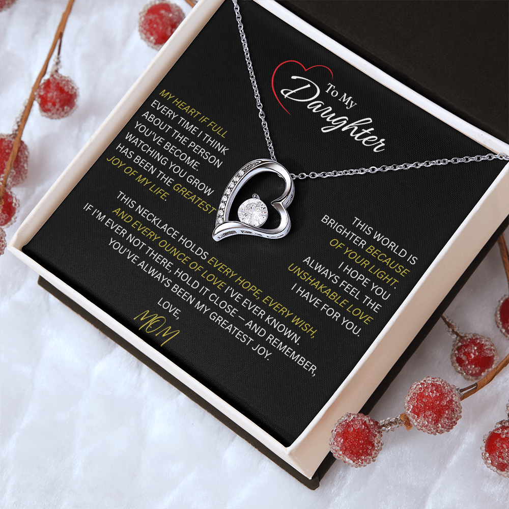 Beautiful Gift for Daughter From Mom: "The Unshakeable Love" Necklace