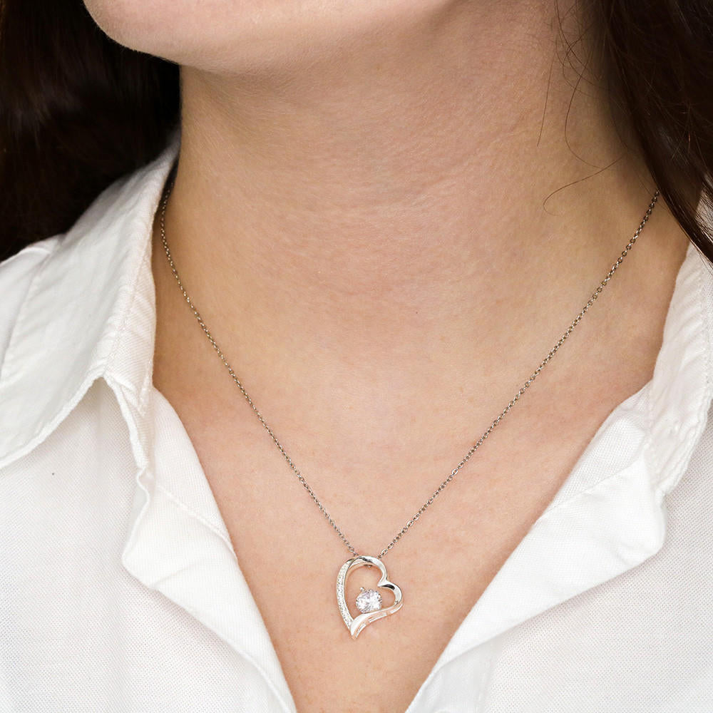 To My Mom From Your Daughter - Forever Love Gold Necklace