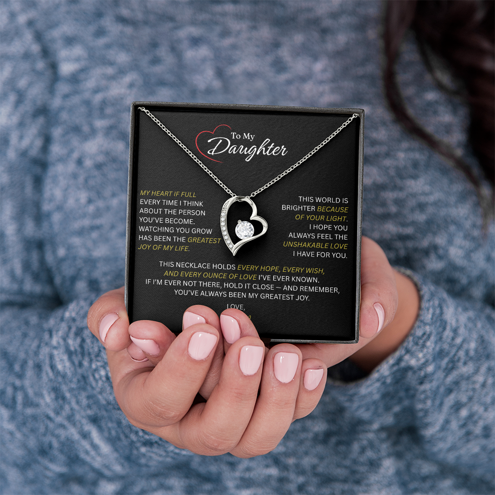 Beautiful Gift for Daughter From Mom: "The Unshakeable Love" Necklace