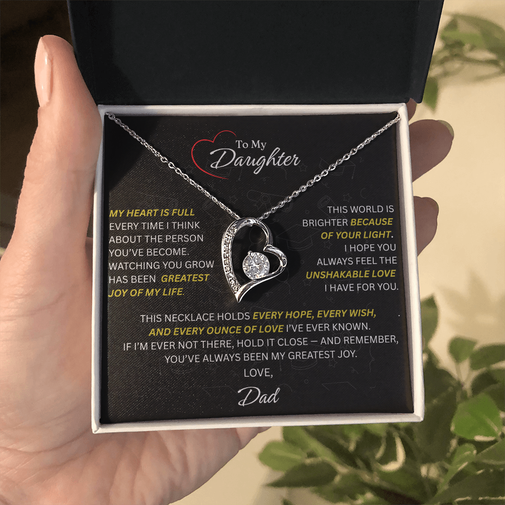Beautiful Gift for Daughter From Dad: "The Unshakeable Love" Necklace