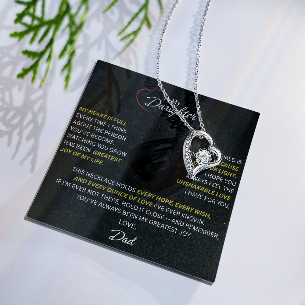 Beautiful Gift for Daughter From Dad: "The Unshakeable Love" Necklace