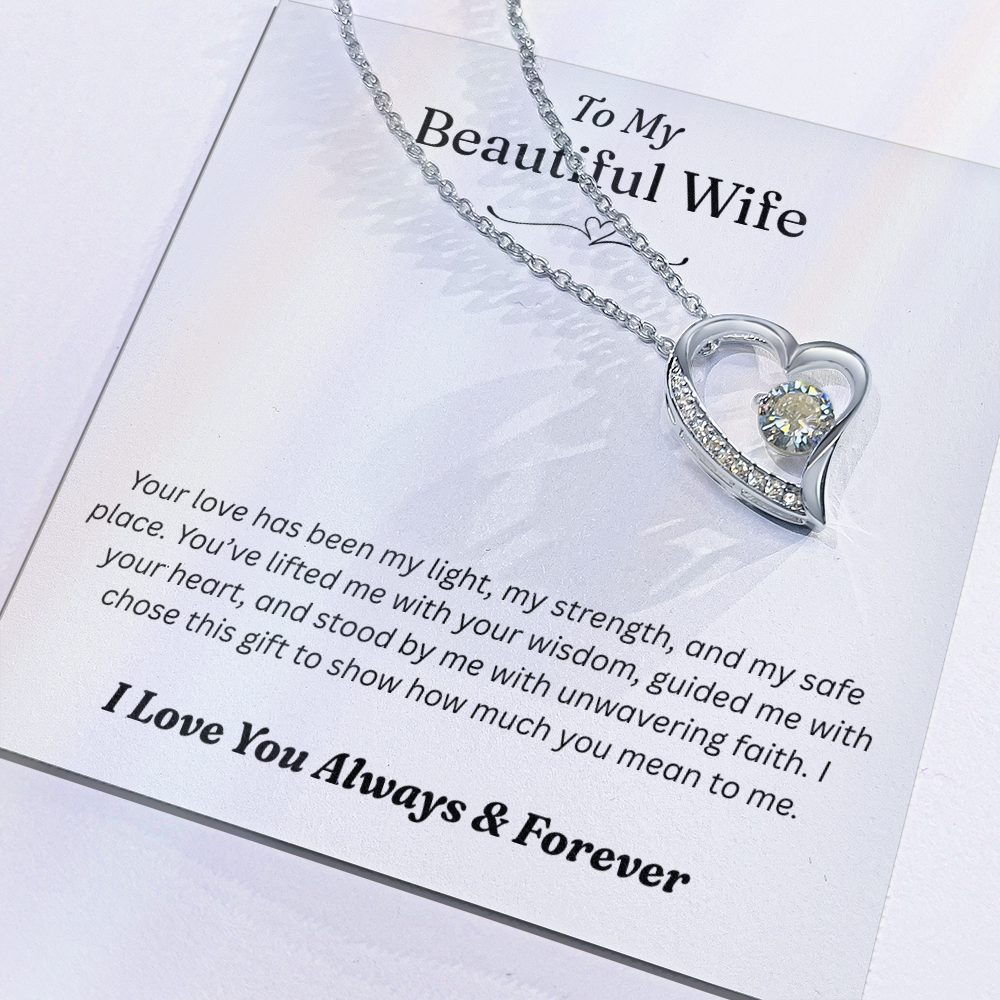 To My Wife - Forever Love Gold Necklace