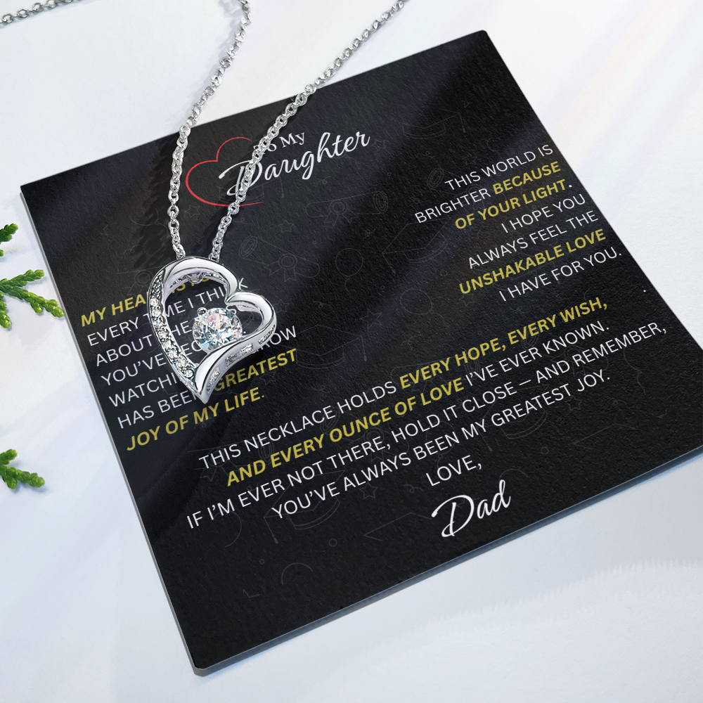 Beautiful Gift for Daughter From Dad: "The Unshakeable Love" Necklace