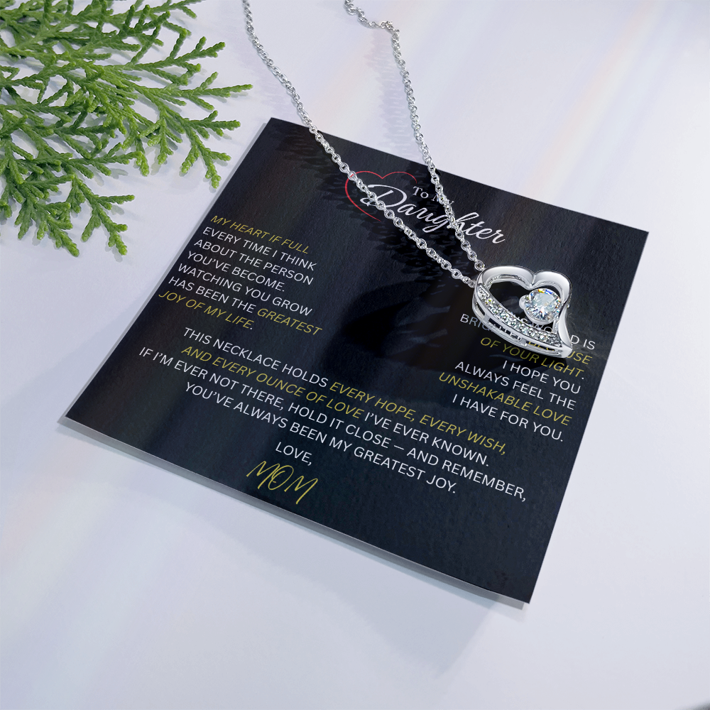 Beautiful Gift for Daughter From Mom: "The Unshakeable Love" Necklace