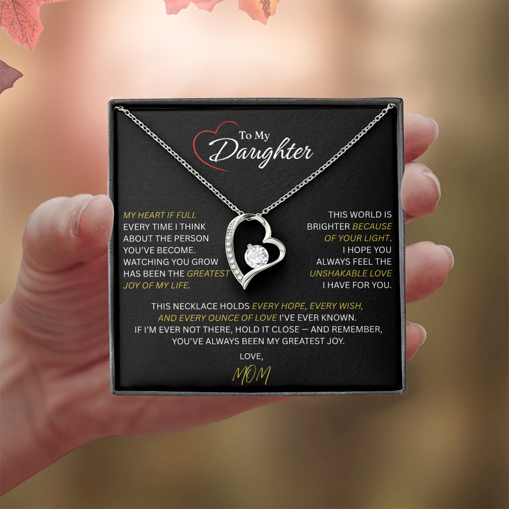 Beautiful Gift for Daughter From Mom: "The Unshakeable Love" Necklace