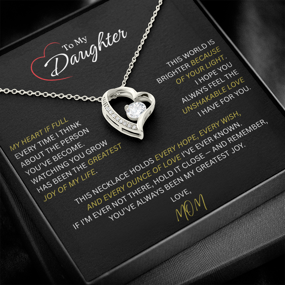 Beautiful Gift for Daughter From Mom: "The Unshakeable Love" Necklace