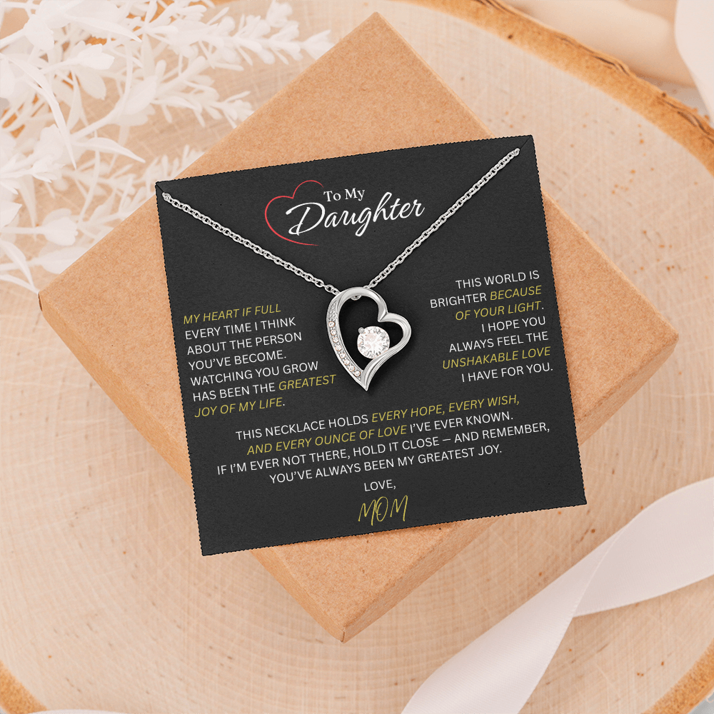 Beautiful Gift for Daughter From Mom: "The Unshakeable Love" Necklace