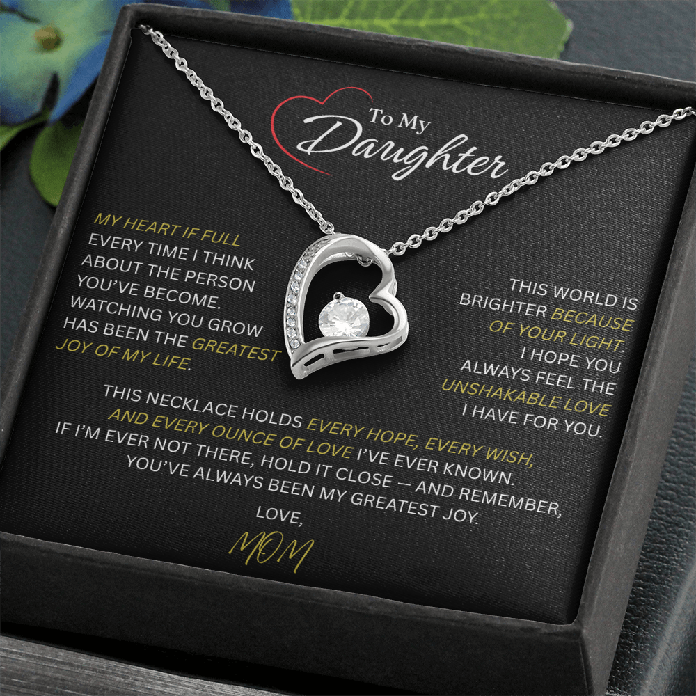 Beautiful Gift for Daughter From Mom: "The Unshakeable Love" Necklace