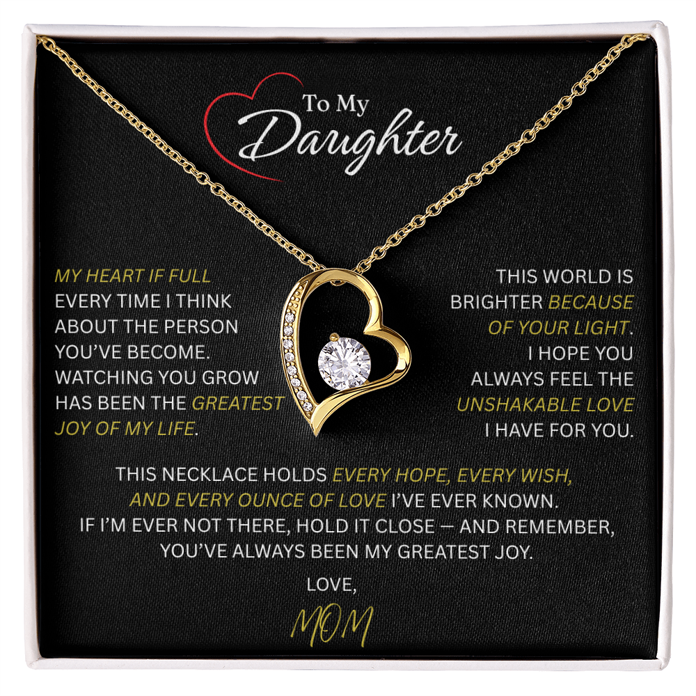 Beautiful Gift for Daughter From Mom: "The Unshakeable Love" Necklace