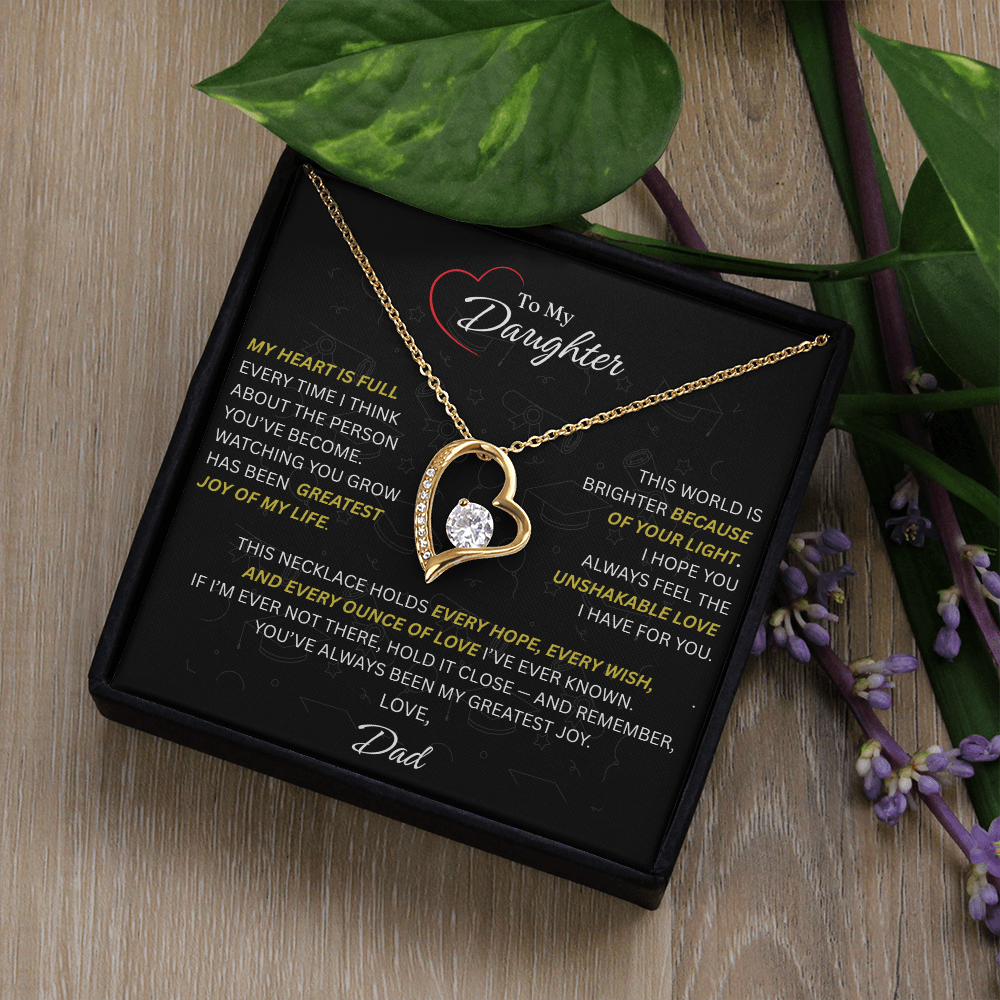 Beautiful Gift for Daughter From Dad: "The Unshakeable Love" Necklace