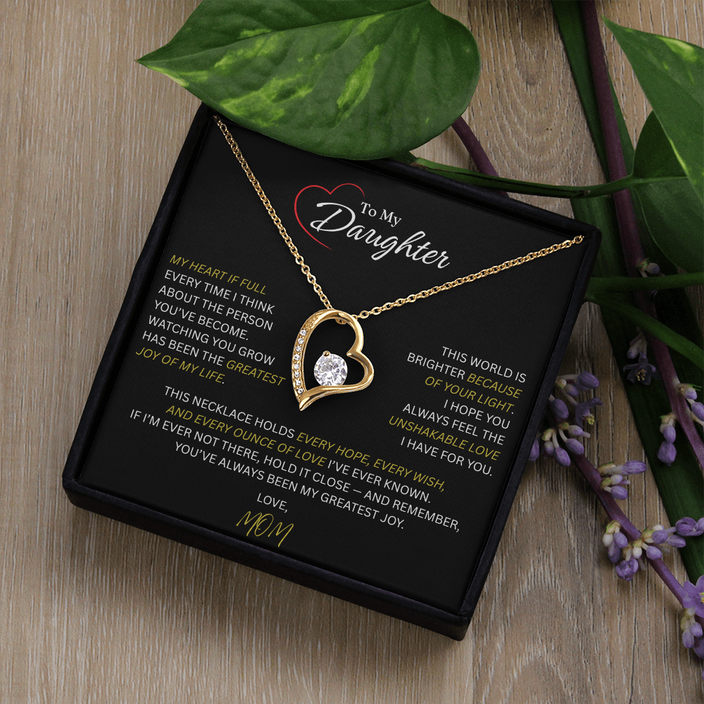 Beautiful Gift for Daughter From Mom: "The Unshakeable Love" Necklace