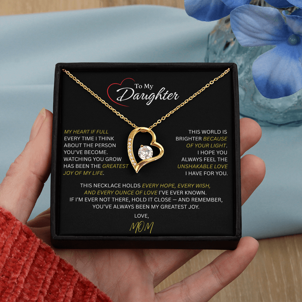 Beautiful Gift for Daughter From Mom: "The Unshakeable Love" Necklace