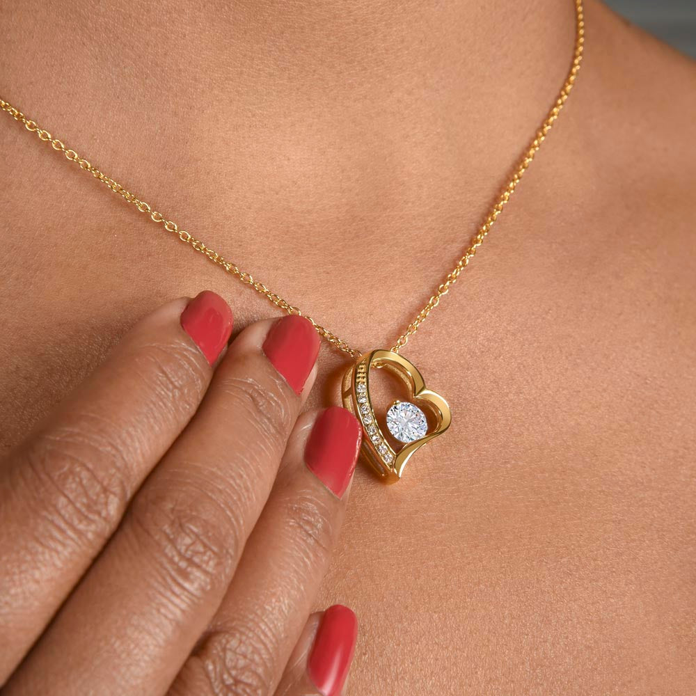 To My Mom From Your Son - Forever Love Gold Necklace