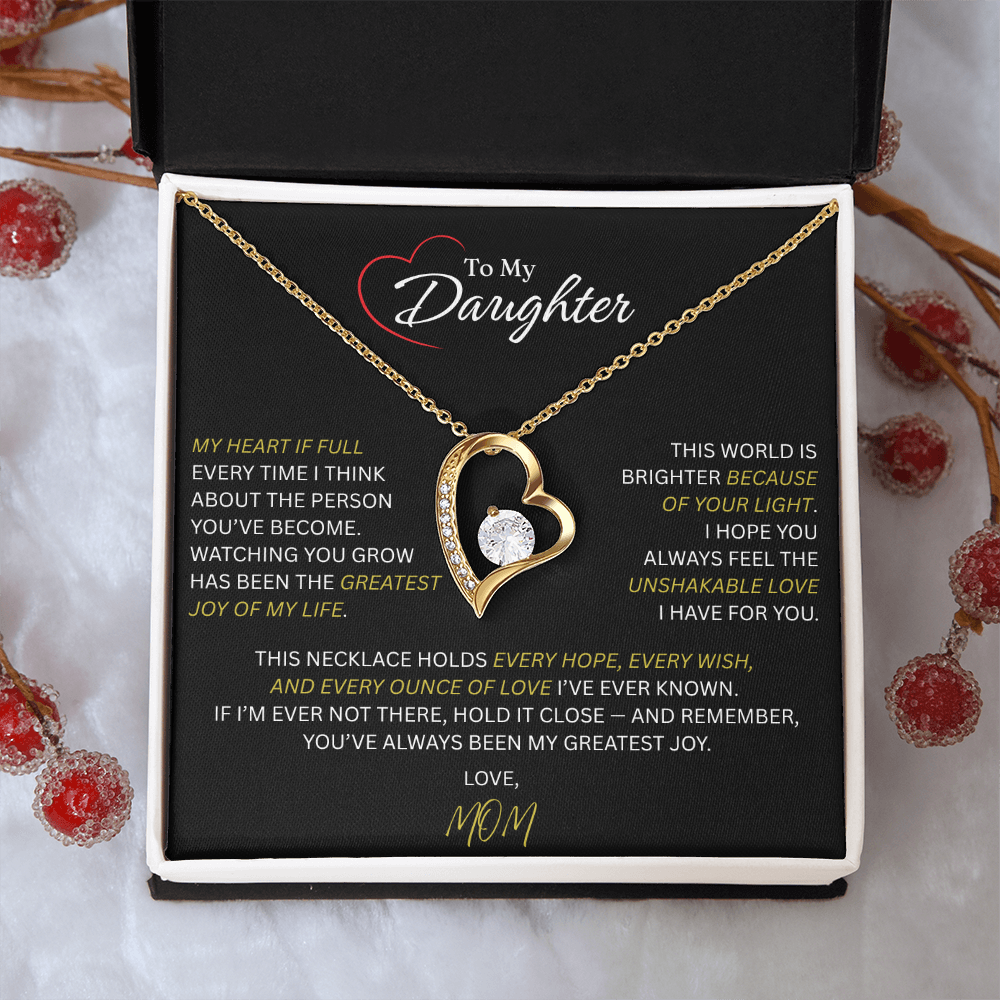 Beautiful Gift for Daughter From Mom: "The Unshakeable Love" Necklace