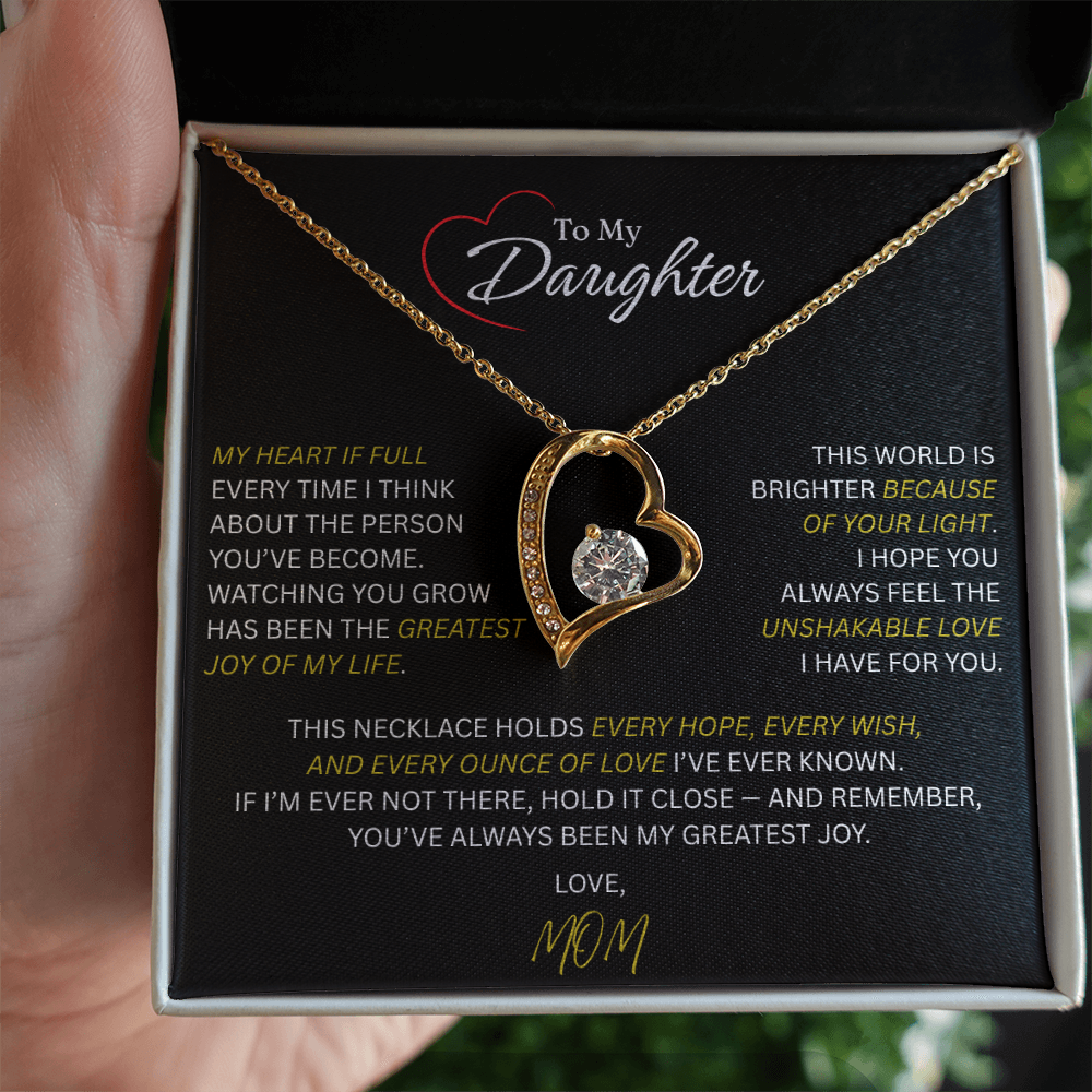 Beautiful Gift for Daughter From Mom: "The Unshakeable Love" Necklace