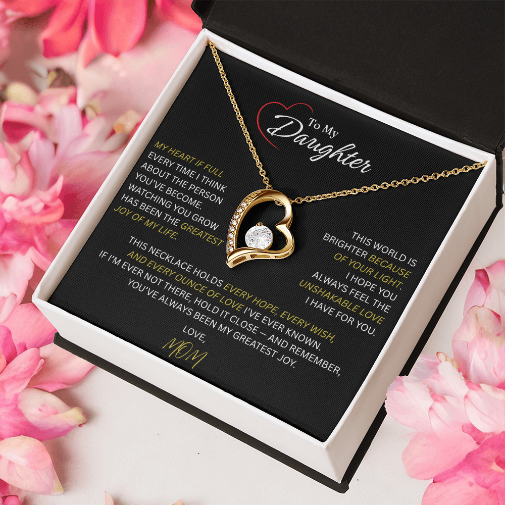 Beautiful Gift for Daughter From Mom: "The Unshakeable Love" Necklace