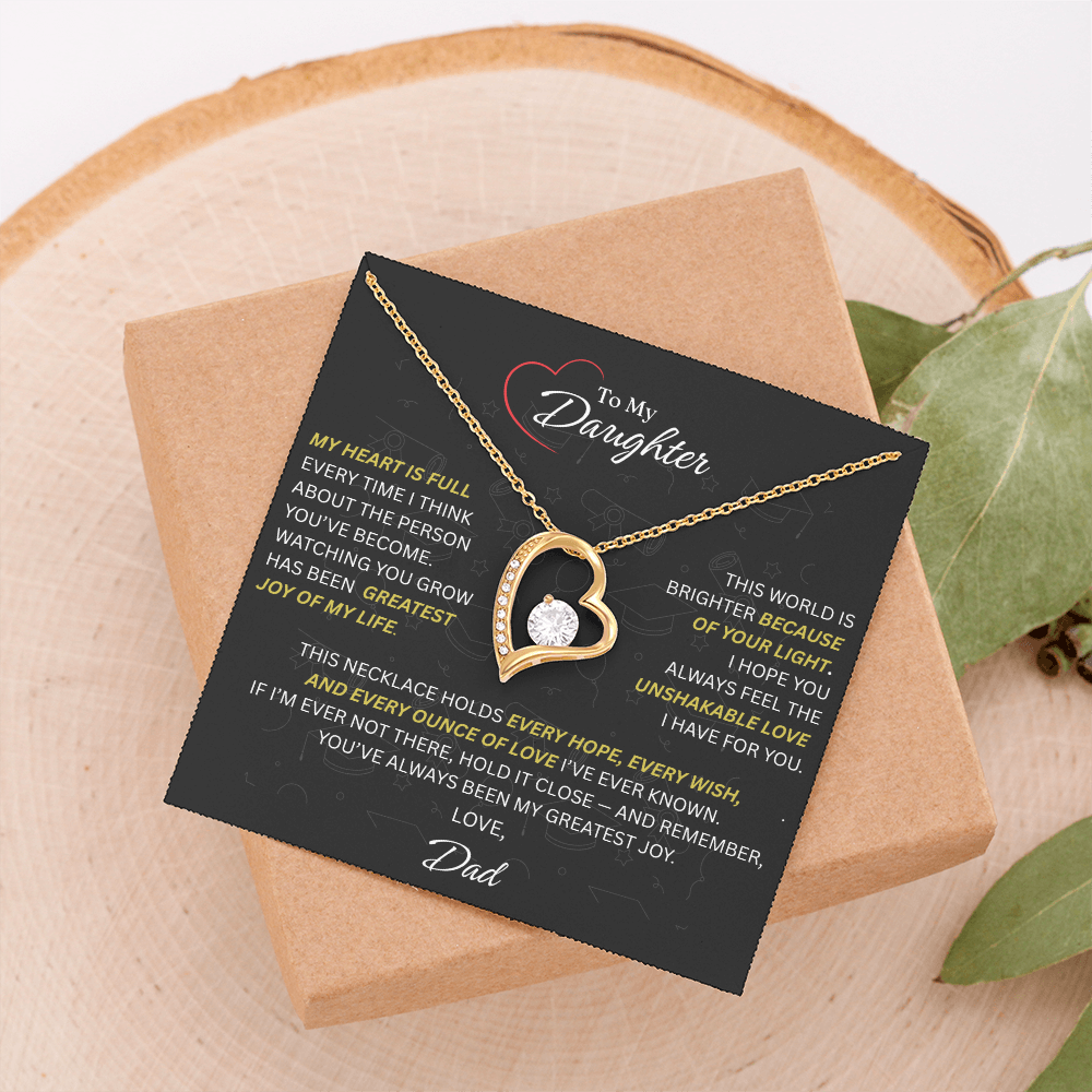 Beautiful Gift for Daughter From Dad: "The Unshakeable Love" Necklace